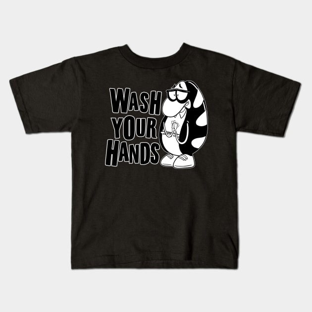 Wash Your Hands Kids T-Shirt by InsomniackDesigns